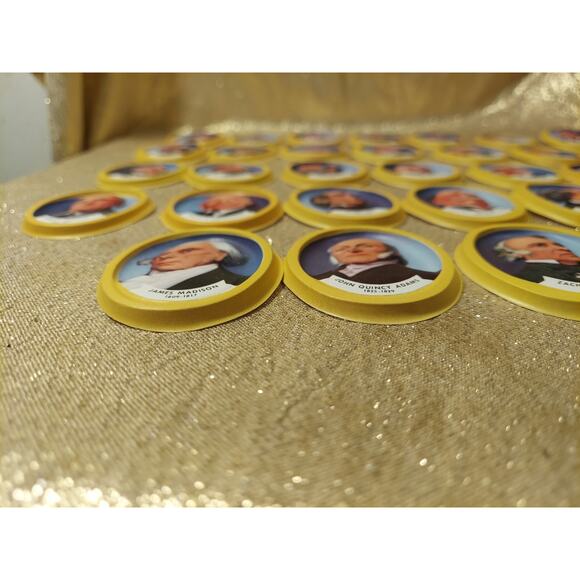 33 Vintage Nabisco Cereal Premiums 3D Plastic Presidential Portraits 1950s w/Box - Picture 5 of 16